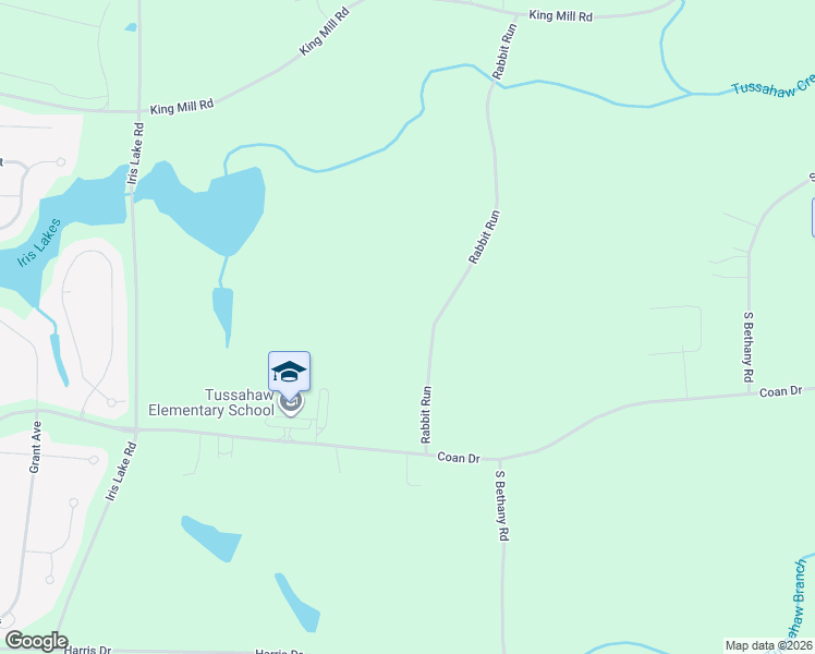 map of restaurants, bars, coffee shops, grocery stores, and more near 433 Rabbit Run in McDonough