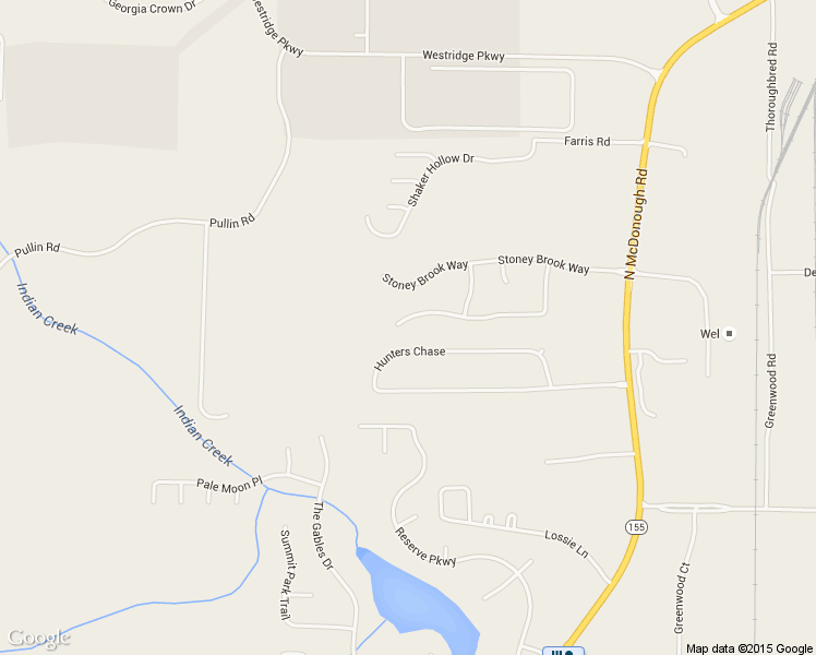 map of restaurants, bars, coffee shops, grocery stores, and more near 250 Pebble Creek Drive in McDonough