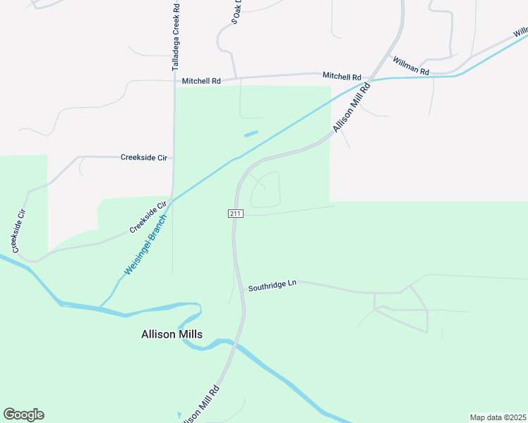 map of restaurants, bars, coffee shops, grocery stores, and more near 82 Moonlight Lane in Talladega