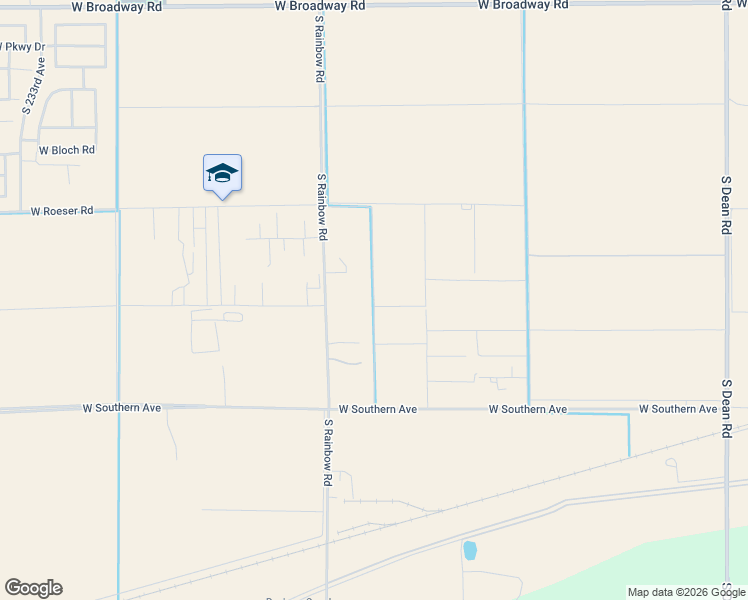 map of restaurants, bars, coffee shops, grocery stores, and more near 5601 South 226th Avenue in Buckeye