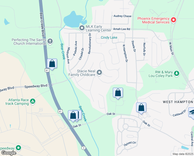 map of restaurants, bars, coffee shops, grocery stores, and more near 960 Revere Way in Hampton