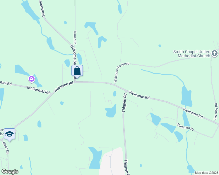 map of restaurants, bars, coffee shops, grocery stores, and more near 1188 Welcome Road in Newnan
