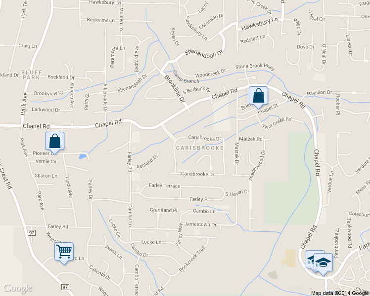 map of restaurants, bars, coffee shops, grocery stores, and more near 3913 Carisbrooke Ln in Birmingham