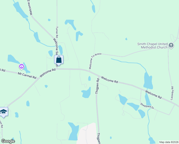 map of restaurants, bars, coffee shops, grocery stores, and more near 1188 Welcome Road in Newnan