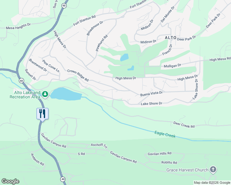 map of restaurants, bars, coffee shops, grocery stores, and more near 196 Crown Ridge Road in Alto