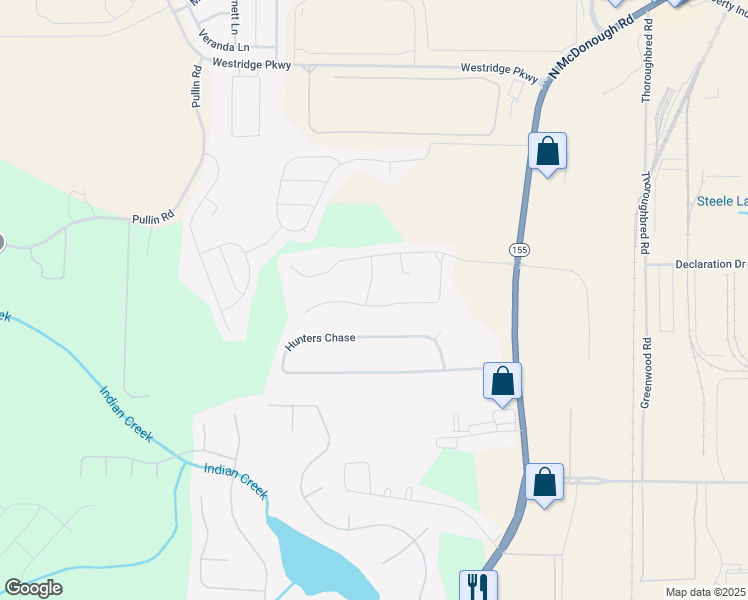 map of restaurants, bars, coffee shops, grocery stores, and more near 440 Stoneridge Court in McDonough