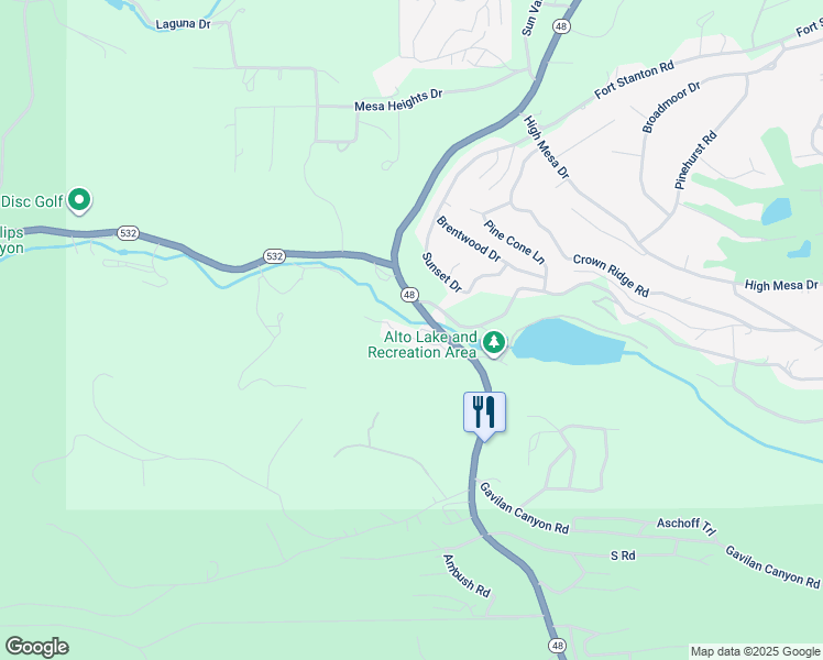 map of restaurants, bars, coffee shops, grocery stores, and more near Billy the Kid Trail in Alto