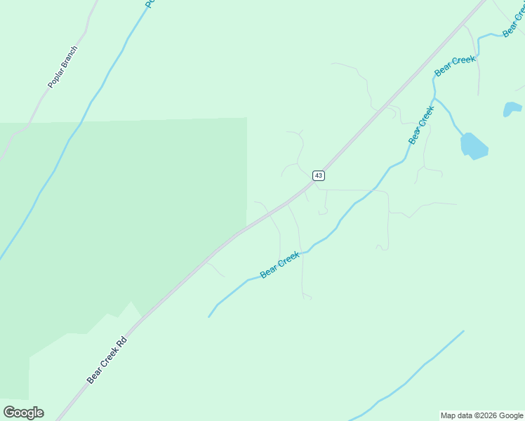 map of restaurants, bars, coffee shops, grocery stores, and more near 4253 Bear Creek Road in Sterrett