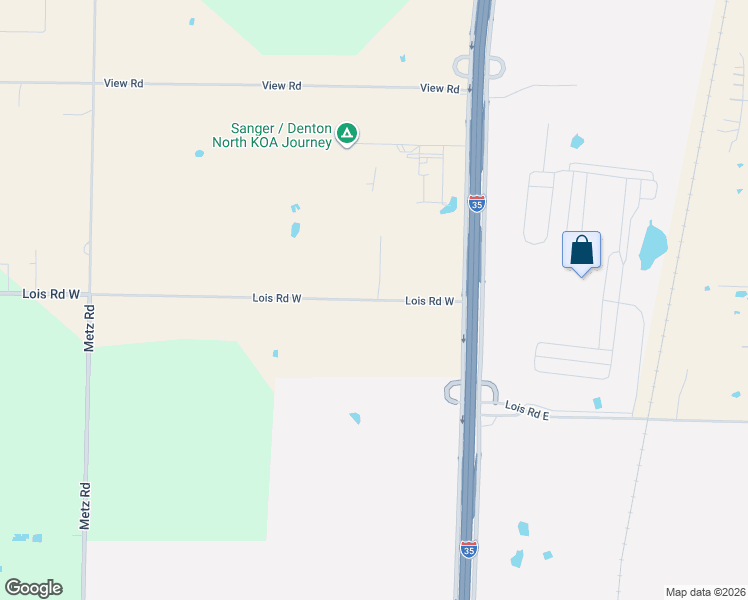 map of restaurants, bars, coffee shops, grocery stores, and more near 3172 Lois Road West in Sanger