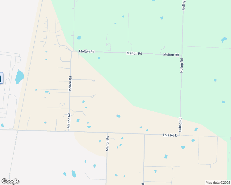 map of restaurants, bars, coffee shops, grocery stores, and more near Melton Road in Sanger