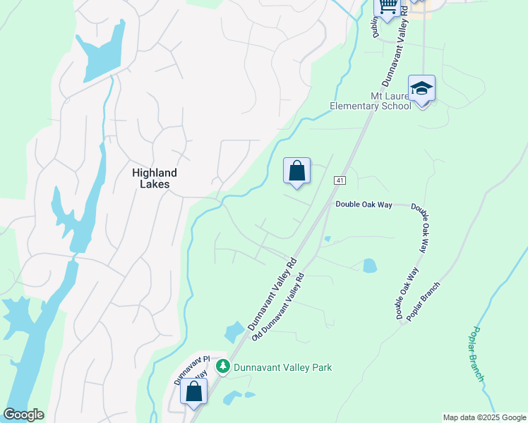 map of restaurants, bars, coffee shops, grocery stores, and more near 2505 Regency Circle in Birmingham