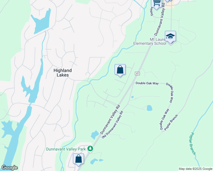 map of restaurants, bars, coffee shops, grocery stores, and more near 2505 Regency Circle in Birmingham