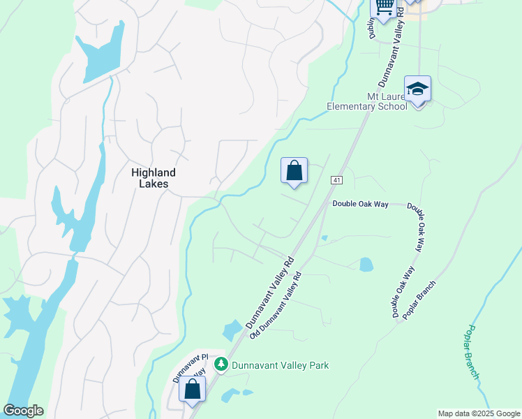 map of restaurants, bars, coffee shops, grocery stores, and more near 2505 Regency Circle in Birmingham