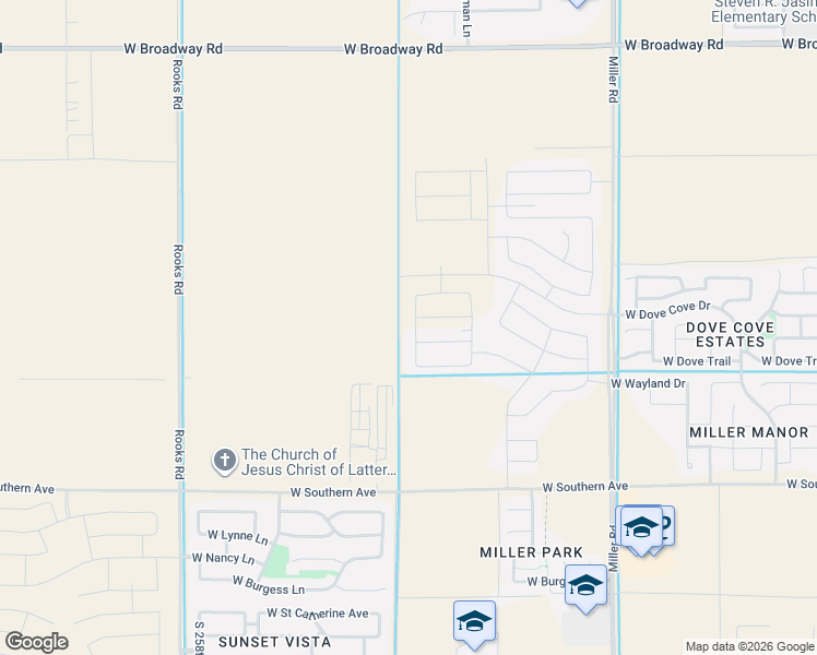 map of restaurants, bars, coffee shops, grocery stores, and more near Unnamed Road in Buckeye