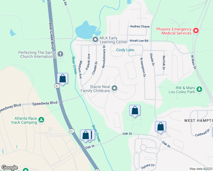 map of restaurants, bars, coffee shops, grocery stores, and more near 644 Lynchburg Street in Hampton