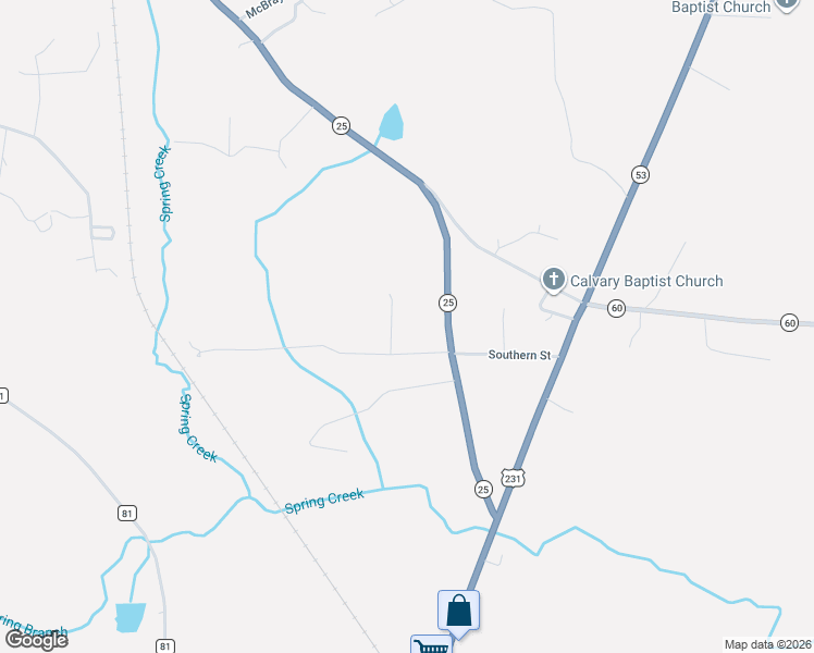 map of restaurants, bars, coffee shops, grocery stores, and more near 64 Mistletoe Lane in Vincent