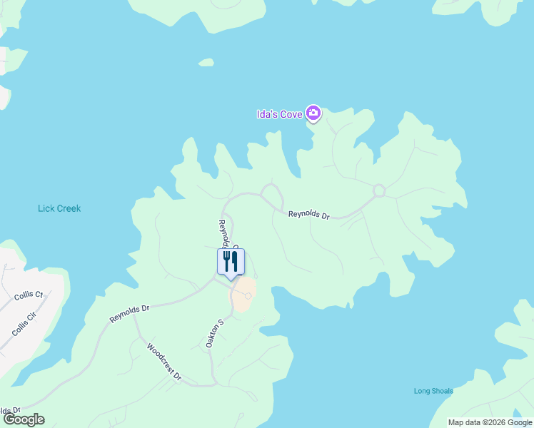 map of restaurants, bars, coffee shops, grocery stores, and more near 100 Camak Place in Eatonton