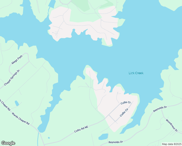 map of restaurants, bars, coffee shops, grocery stores, and more near 140 Collis Marina Road Northeast in Eatonton