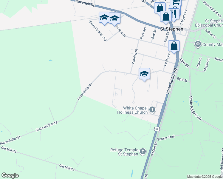 map of restaurants, bars, coffee shops, grocery stores, and more near 1033 McGill Lane in Saint Stephen