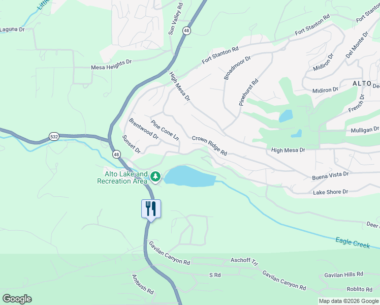 map of restaurants, bars, coffee shops, grocery stores, and more near 505 Lake Shore Drive in Alto