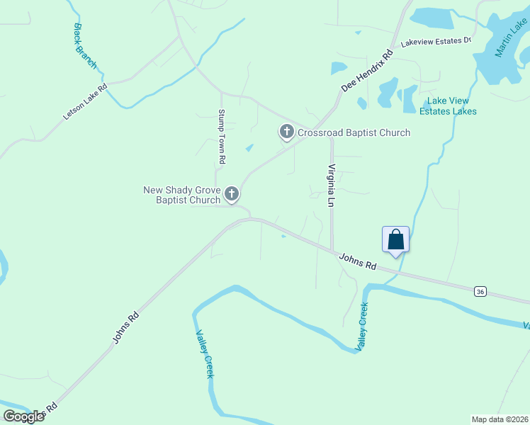 map of restaurants, bars, coffee shops, grocery stores, and more near 6110 Johns Road in Bessemer