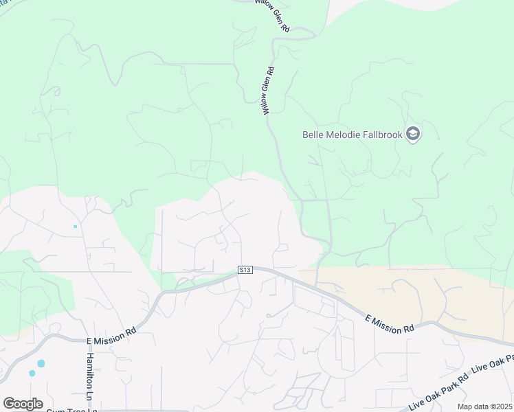 map of restaurants, bars, coffee shops, grocery stores, and more near 1546 Banyan Drive in Fallbrook