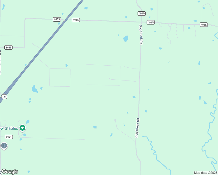 map of restaurants, bars, coffee shops, grocery stores, and more near 1512 County Road 4910 in Leonard
