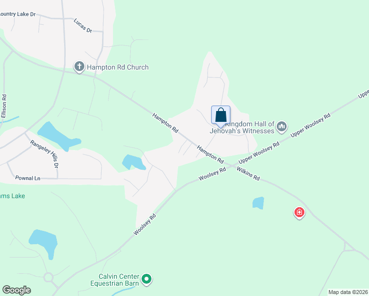 map of restaurants, bars, coffee shops, grocery stores, and more near 1057 Hampton Road in Hampton