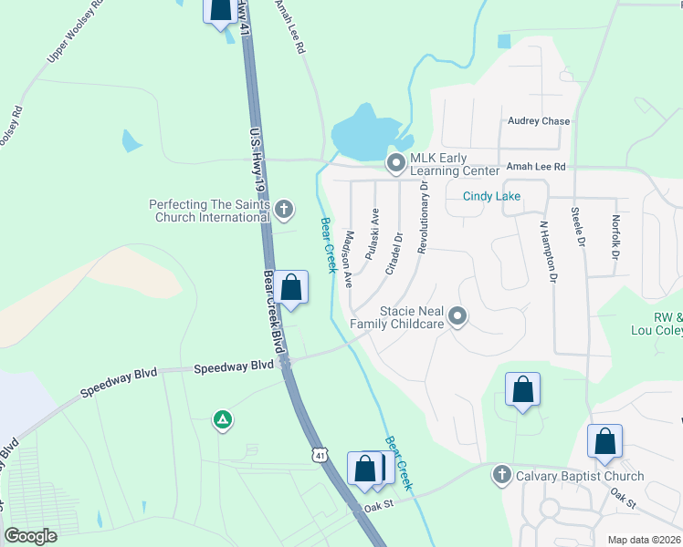 map of restaurants, bars, coffee shops, grocery stores, and more near 366 Madison Avenue in Hampton