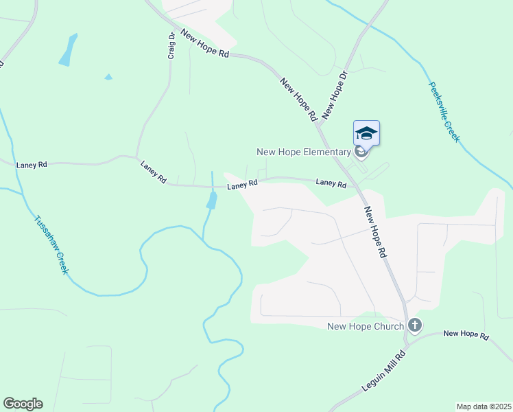 map of restaurants, bars, coffee shops, grocery stores, and more near 238 Knob Hill Drive in Locust Grove