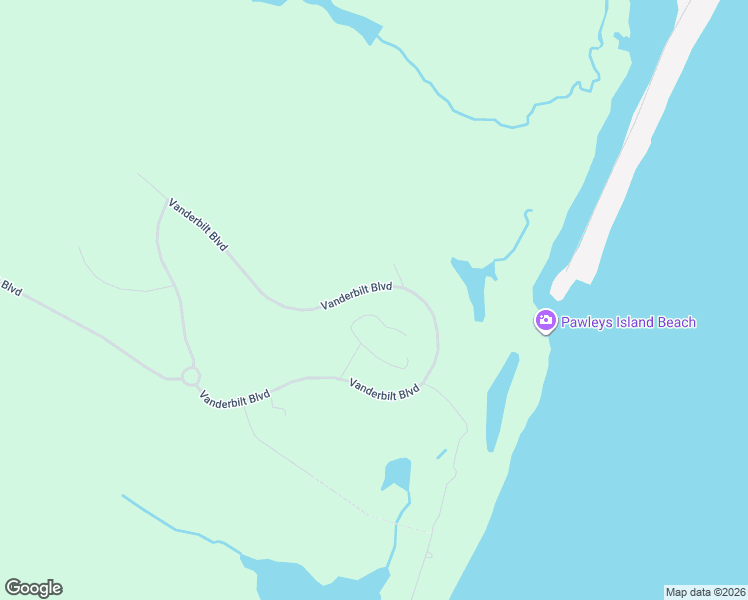 map of restaurants, bars, coffee shops, grocery stores, and more near 3223 Vanderbilt Boulevard in Pawleys Island