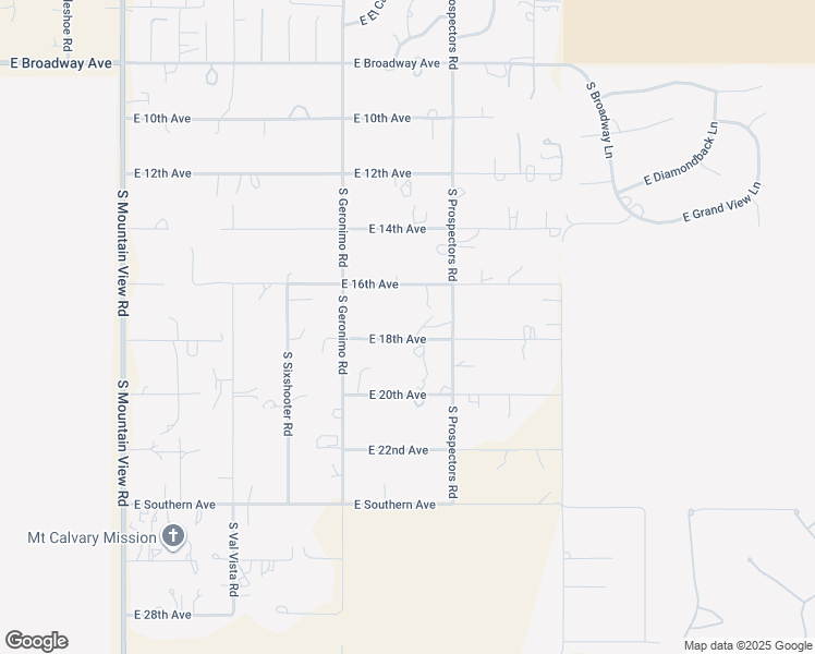 map of restaurants, bars, coffee shops, grocery stores, and more near 5844 East 18th Avenue in Apache Junction