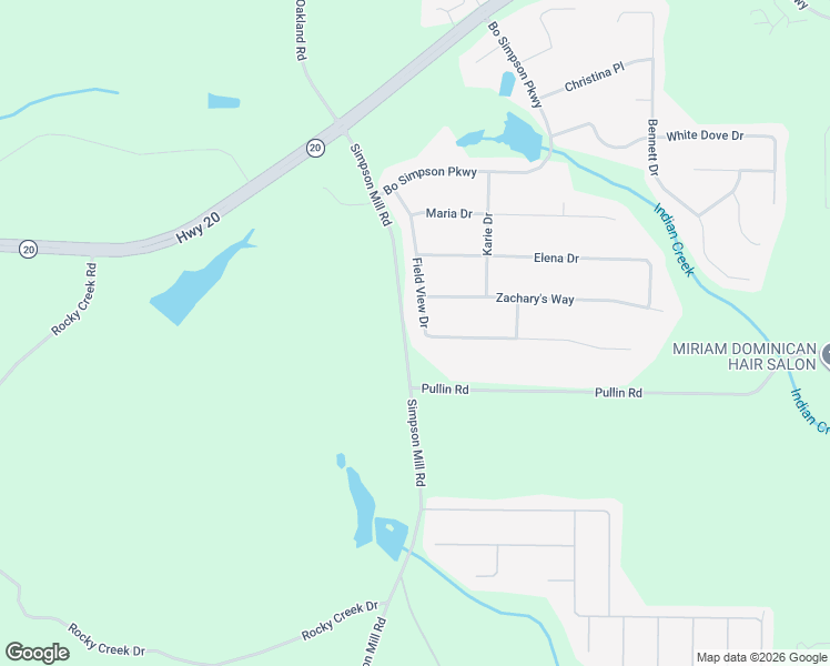 map of restaurants, bars, coffee shops, grocery stores, and more near 960 Field View Drive in McDonough