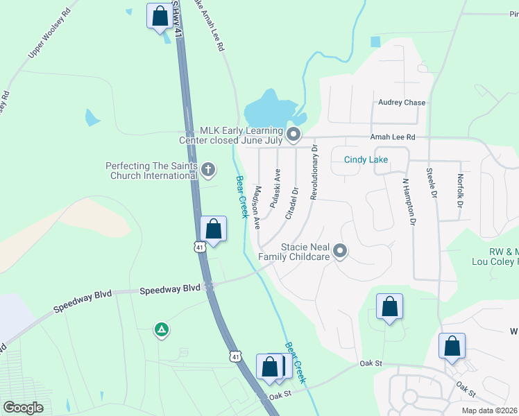 map of restaurants, bars, coffee shops, grocery stores, and more near 79 Pulaski Avenue in Hampton