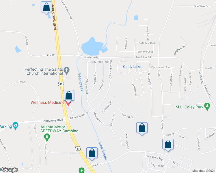 map of restaurants, bars, coffee shops, grocery stores, and more near 160 Revolutionary Drive in Hampton