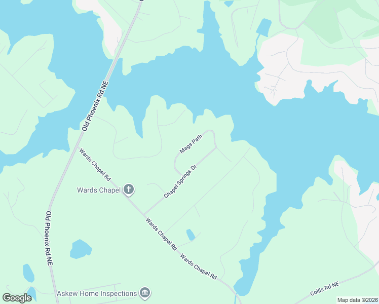 map of restaurants, bars, coffee shops, grocery stores, and more near 111 Mags Path in Eatonton