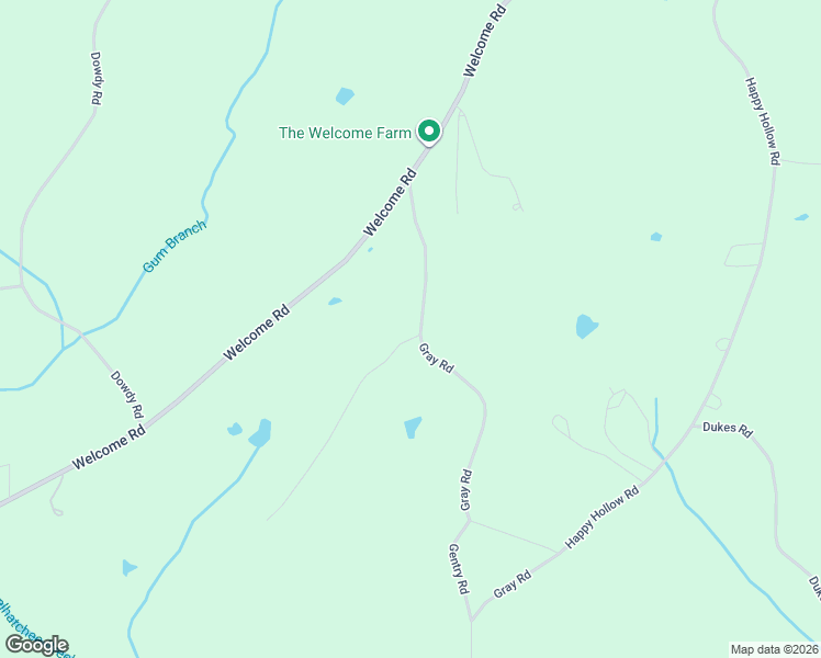 map of restaurants, bars, coffee shops, grocery stores, and more near 11 Avery Road in Roopville