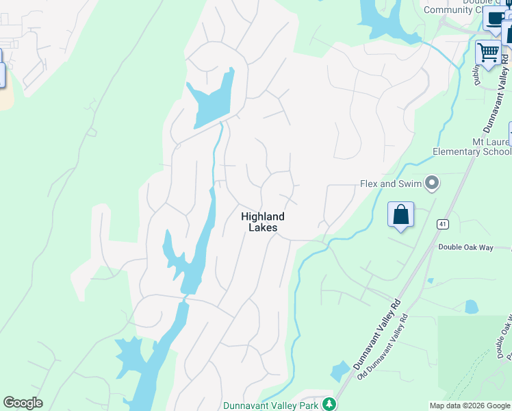 map of restaurants, bars, coffee shops, grocery stores, and more near in Highland Lakes