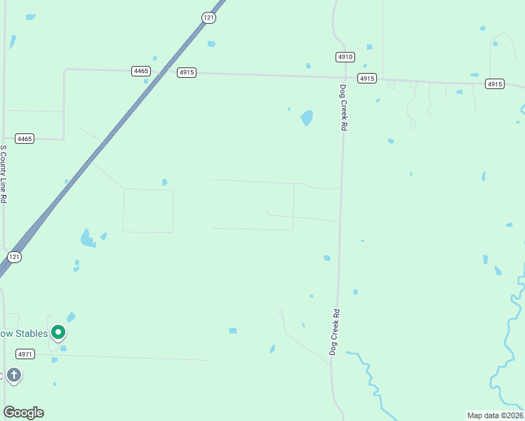map of restaurants, bars, coffee shops, grocery stores, and more near 1512 County Road 4910 in Leonard