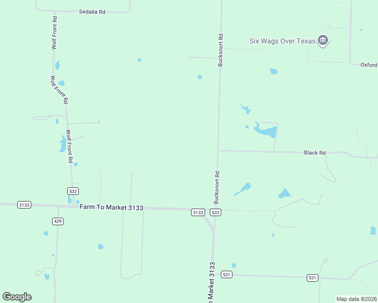 map of restaurants, bars, coffee shops, grocery stores, and more near 2209 Bucksnort Road in Van Alstyne