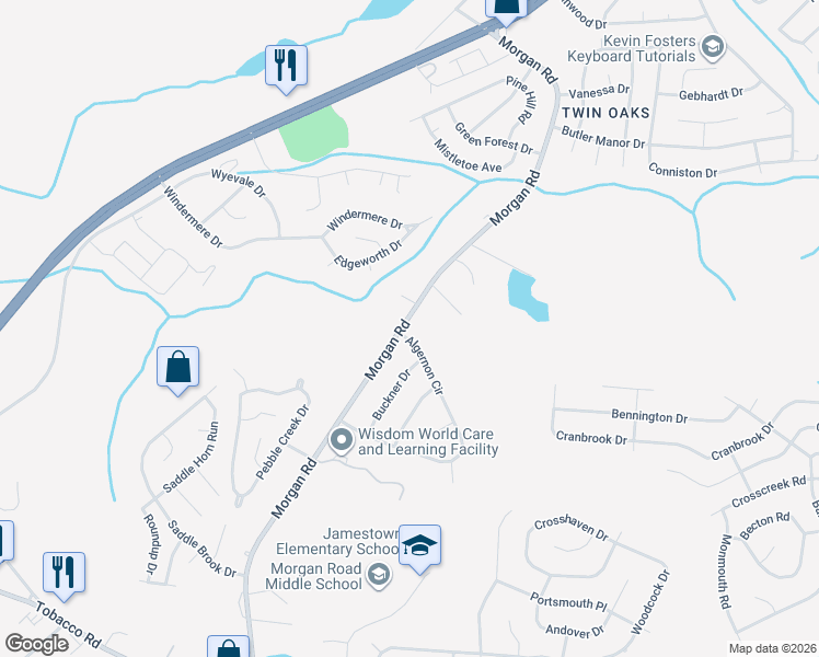map of restaurants, bars, coffee shops, grocery stores, and more near 3509 Morgan Road in Hephzibah