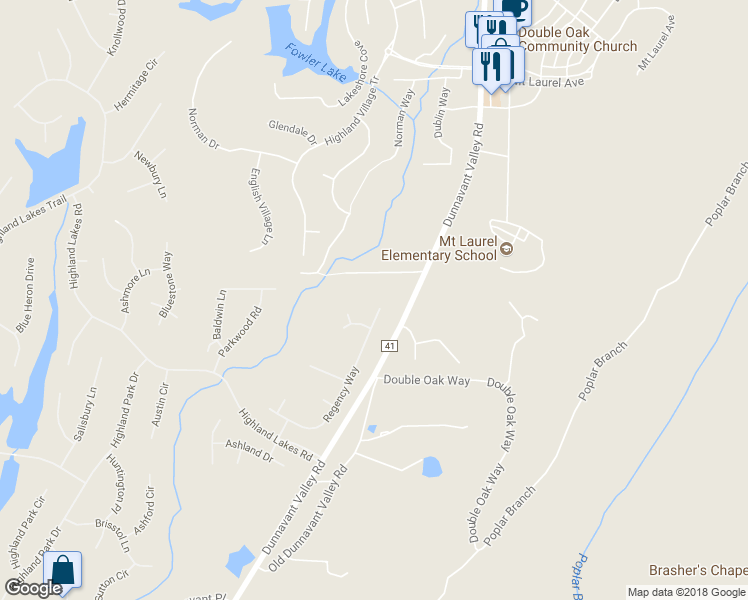 map of restaurants, bars, coffee shops, grocery stores, and more near 2007 Regency Way in Birmingham