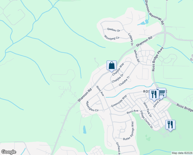 map of restaurants, bars, coffee shops, grocery stores, and more near 109 Melbourne Circle in Bessemer