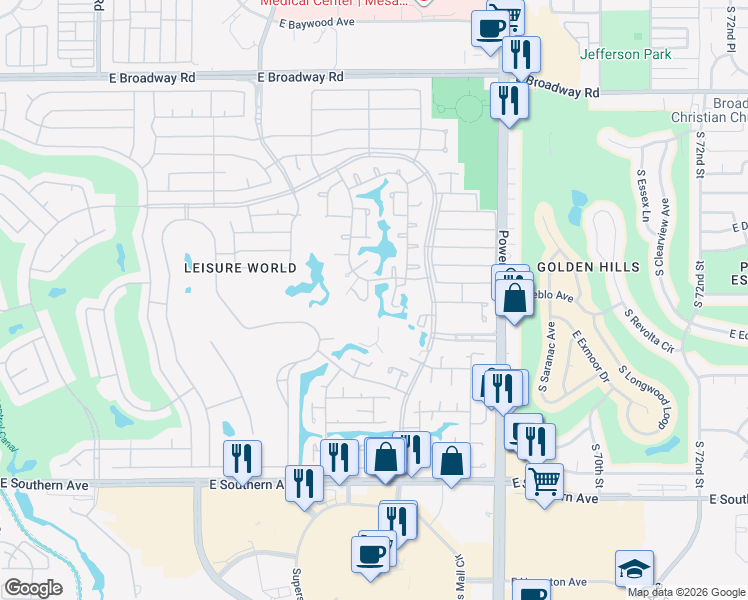 map of restaurants, bars, coffee shops, grocery stores, and more near in Maricopa County