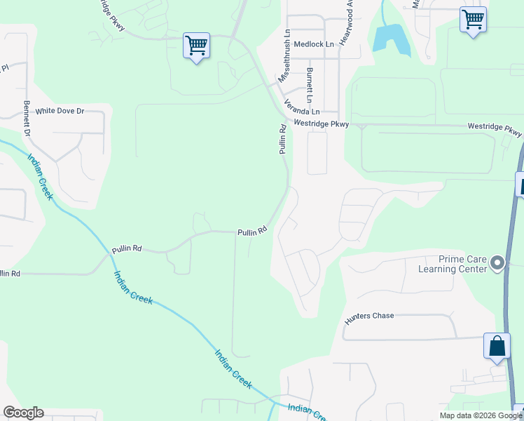 map of restaurants, bars, coffee shops, grocery stores, and more near 270 Pullin Road in McDonough
