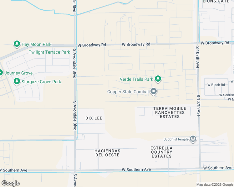 map of restaurants, bars, coffee shops, grocery stores, and more near in Avondale