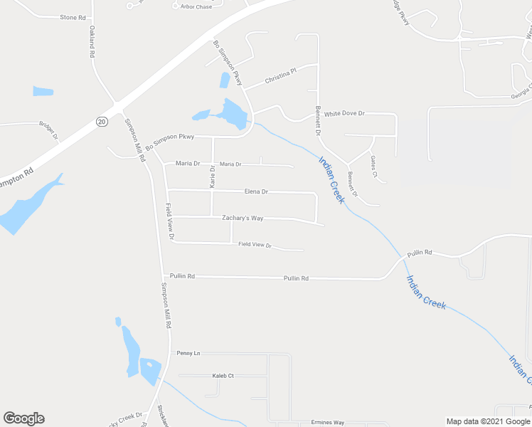map of restaurants, bars, coffee shops, grocery stores, and more near 1665 Zachary's Way in McDonough