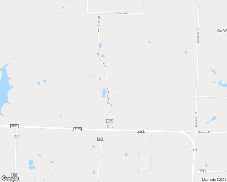 map of restaurants, bars, coffee shops, grocery stores, and more near 3050 Wolf Front Road in Van Alstyne