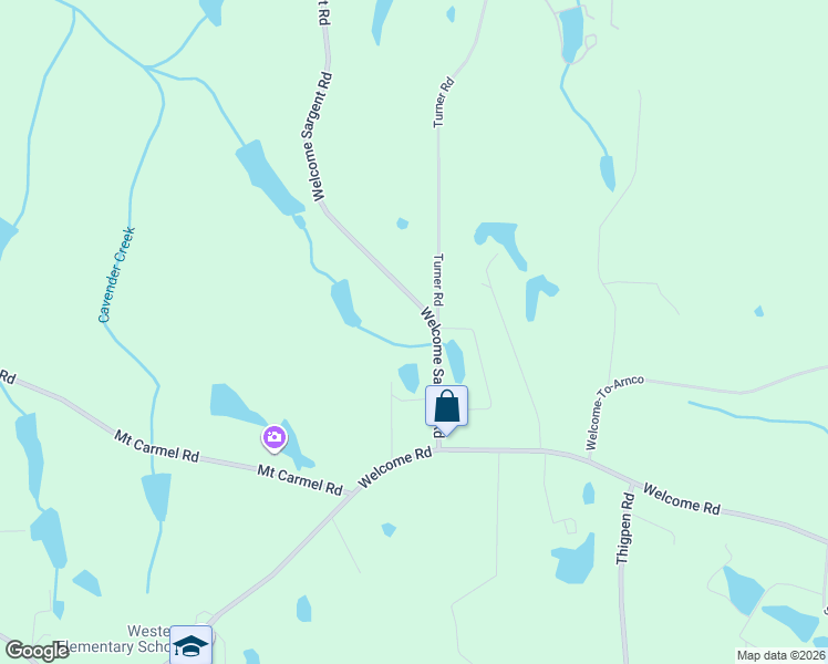 map of restaurants, bars, coffee shops, grocery stores, and more near 148 Welcome Road in Newnan