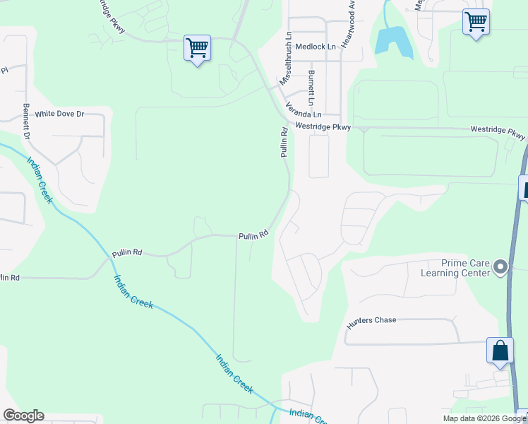 map of restaurants, bars, coffee shops, grocery stores, and more near 270 Pullin Road in McDonough